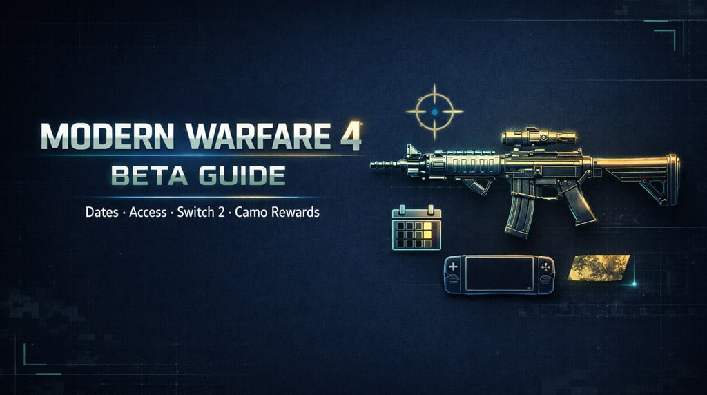 Modern Warfare 4 Beta: Dates, Access, Switch 2, and Camo Grind Guide