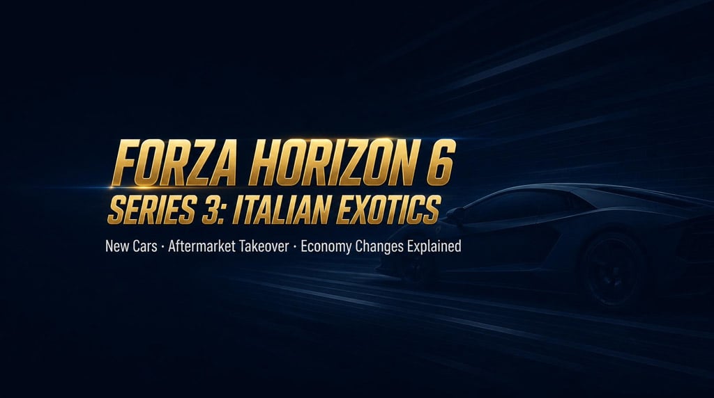Forza Horizon 6 Series 3: Italian Exotics Cars, Aftermarket Takeover & Economy Fixes Explained