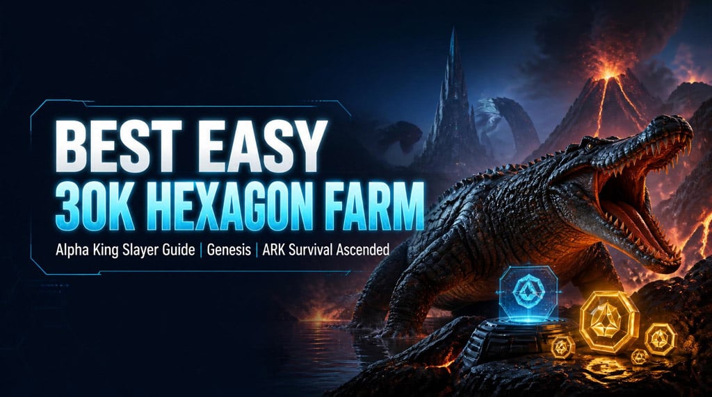 Best Easy 30K Hexagon Farm on Genesis in ARK Survival Ascended