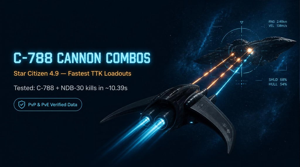 Star Citizen 4.9 Best C-788 Cannon Combos: Fastest TTK Loadouts