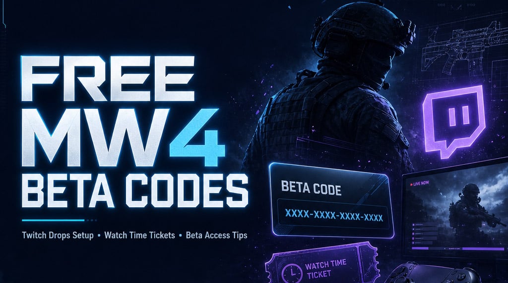 How to Get Free Modern Warfare 4 Beta Codes: MW4 Twitch Drops Guide
