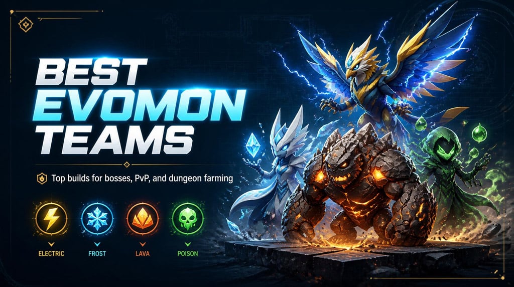 Best EVOMON Teams: Top Builds for PvE, Bosses, PvP, and Dungeon Farming