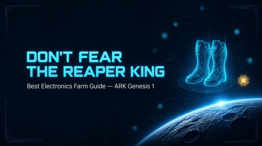 ARK Survival Ascended Farming Electronics on Genesis 1: The Reaper King Method (+ Free Tek Boots)