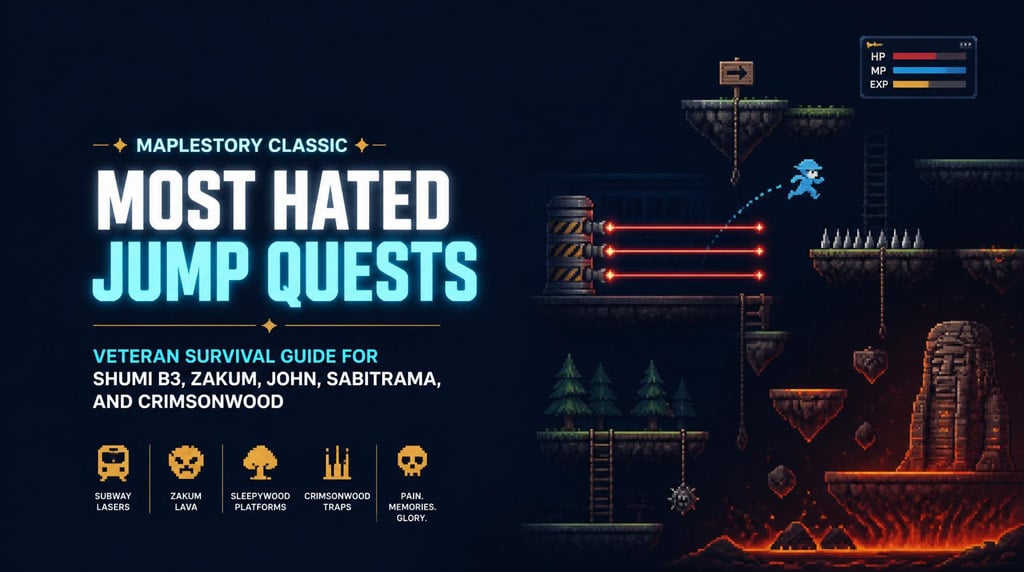 MapleStory Classic Jump Quest Guide, Rankings, and Survival Tips
