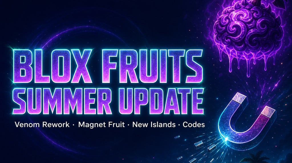 Blox Fruits Summer Update: Venom Rework, Magnet Fruit, New Islands & Prep Guide