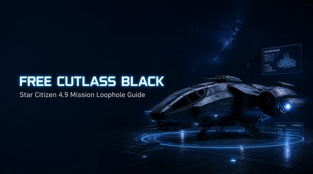 Star Citizen 4.9 Free Cutlass Black Guides: The Recco Mission Loophole