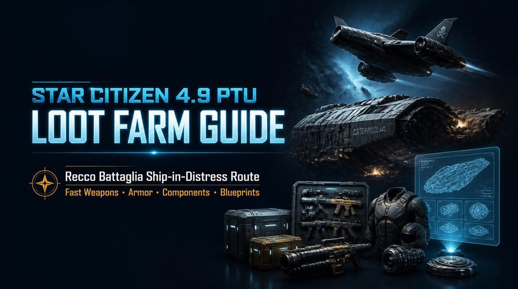 Star Citizen 4.9 PTU Loot Guide: Best Recco Battaglia Ship-in-Distress Farm