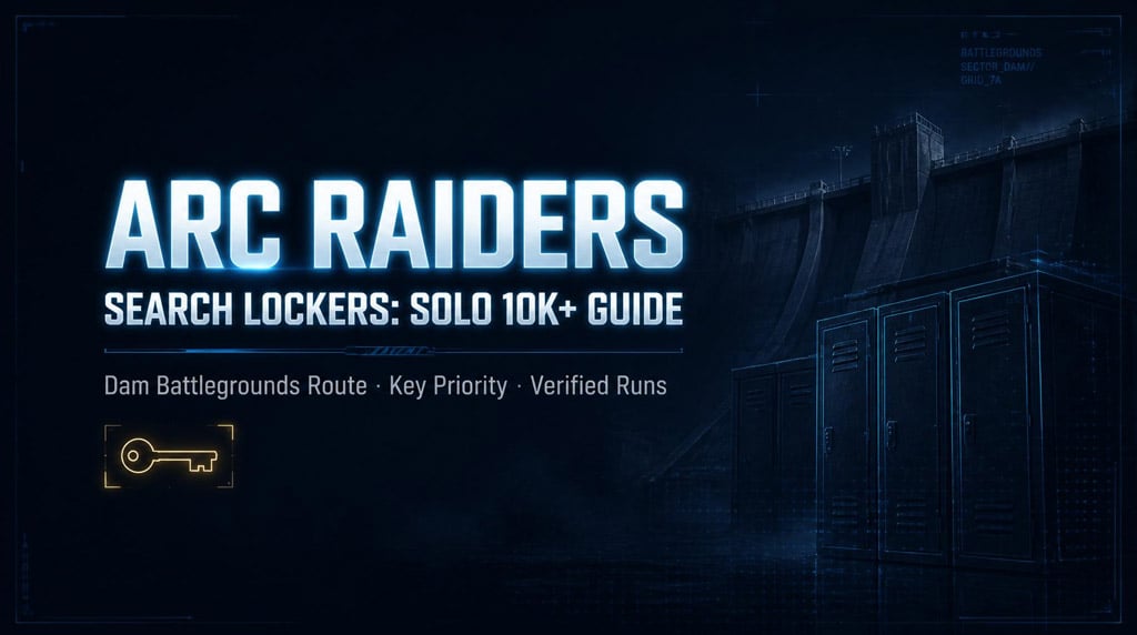 ARC Raiders Search Lockers Trial: How to Solo 10k+ Points on Dam Battlegrounds