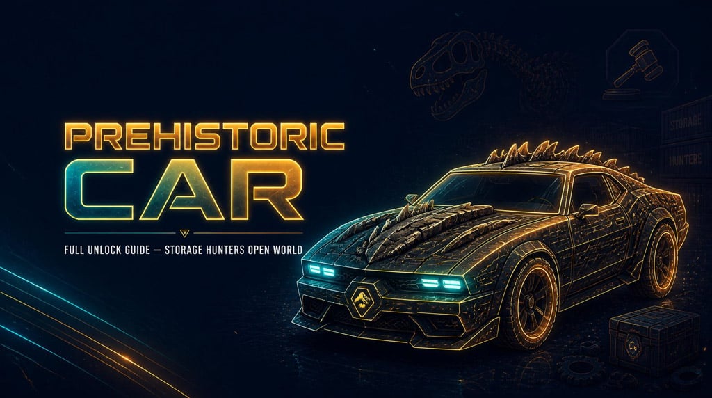 Storage Hunters Open World Prehistoric Car Full Grind Guides