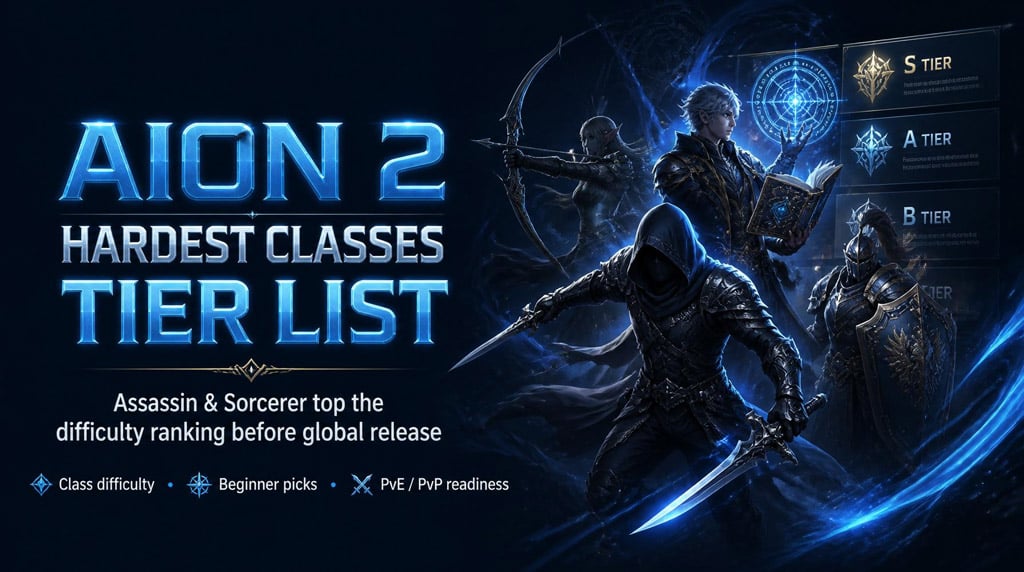 AION 2 Classes Tier List: Best Difficulty Ranking Global Release