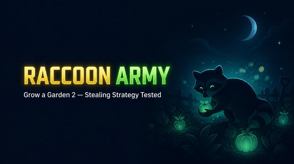 Grow a Garden 2 Six Raccoons Fastest Way to Making Sheckles Guides
