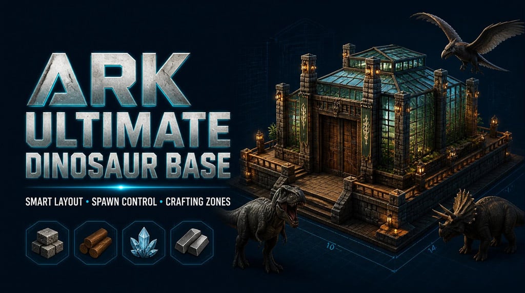 ASA Ultimate Dinosaur Base: Best Layout, Build Order, Materials, and Practical Design Tips