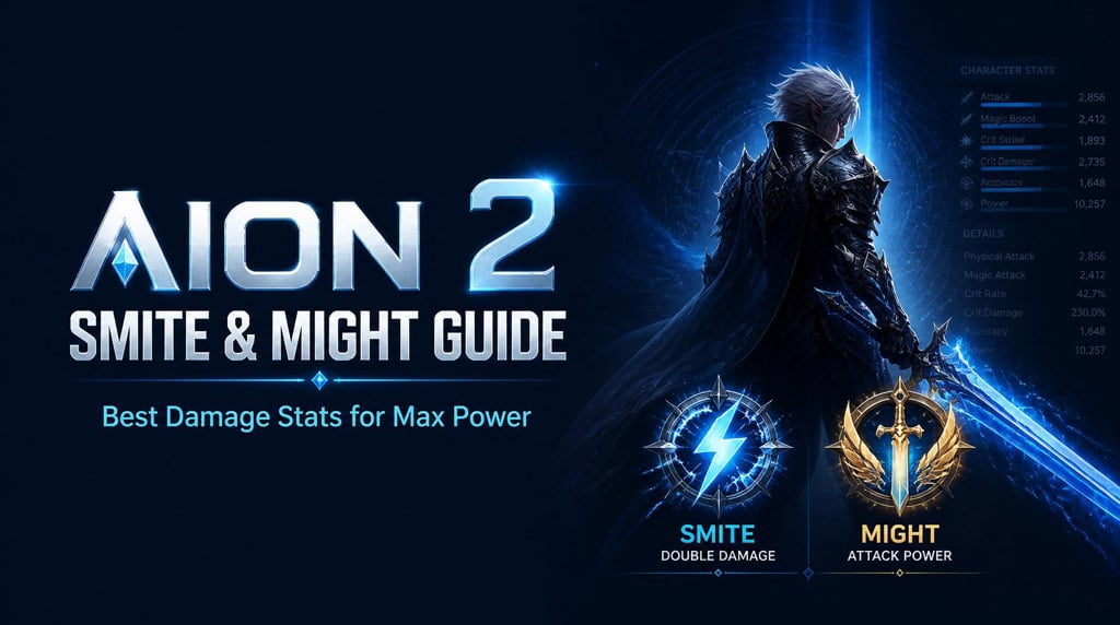 AION 2 Smite & Might Guide: Best Damage Stats for Max Power in Global Release 2026