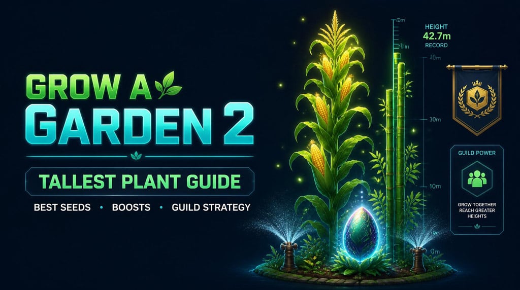 Grow a Garden 2 Tallest Plant Guide: Best Seeds, Boosts, and Guild Competition Strategy