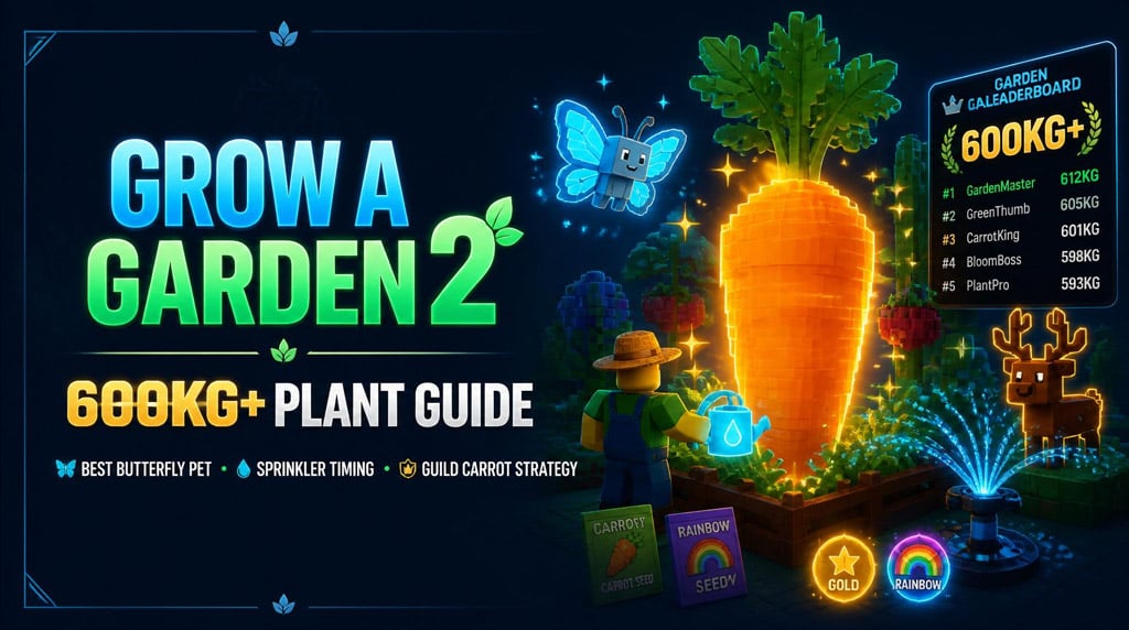 Grow a Garden 2 Big Plant Guide: Best Butterfly Pet, Sprinkler, Watering Can, and Guild Strategy