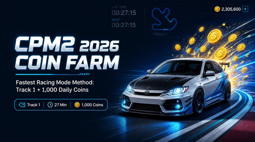 CPM2 2026 Coins Guide: Fastest Racing Mode Farm for 1K Daily Coins