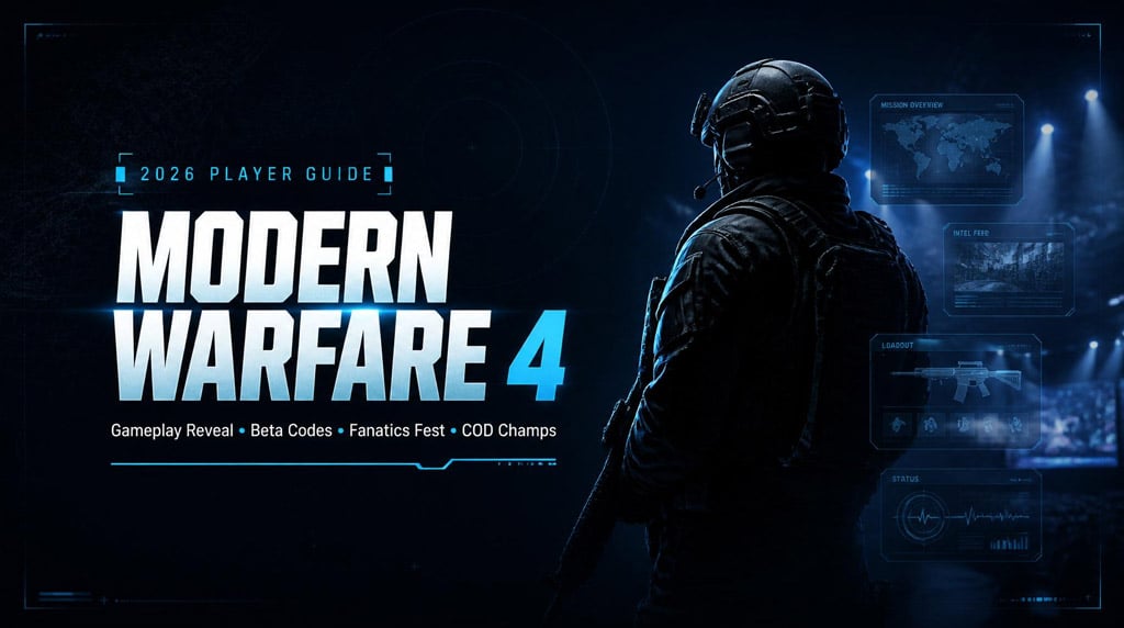 Modern Warfare 4 Gameplay Reveal Guide: Beta Codes, Fanatics Fest, COD Champs, and Beta Prep