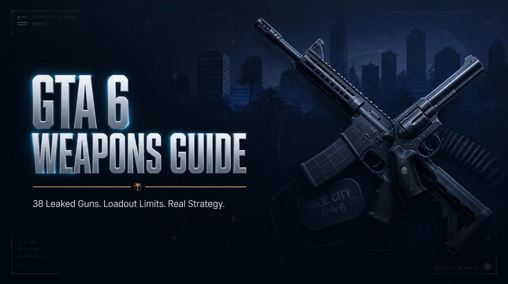 GTA 6 Weapons Guides: 38 Guns, Loadout Limits, and How to Build a Real Arsenal