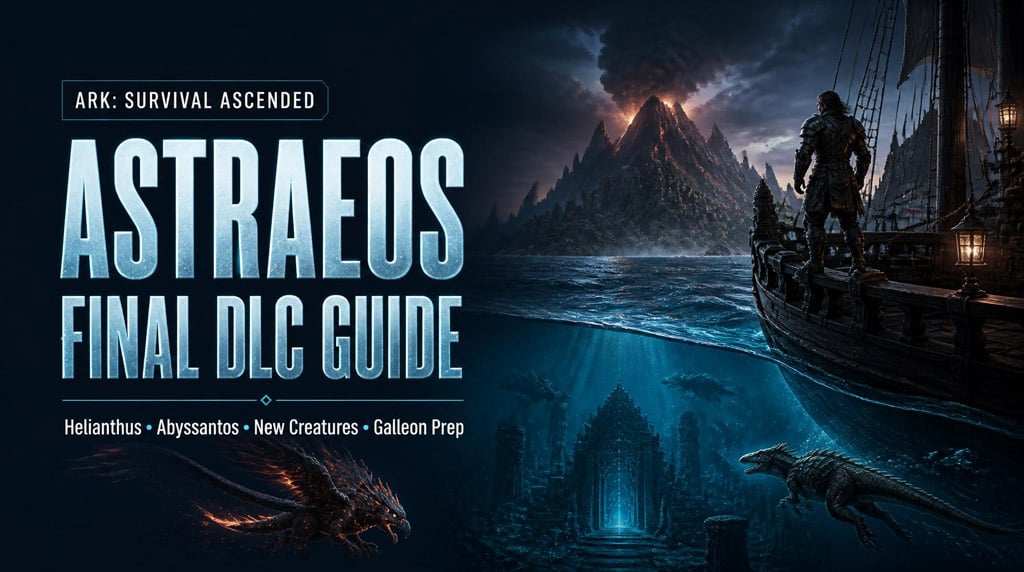 ARK Survival Ascended Astraeos DLC: Helianthus, Abyssantos, New Creatures and Galleon Prep