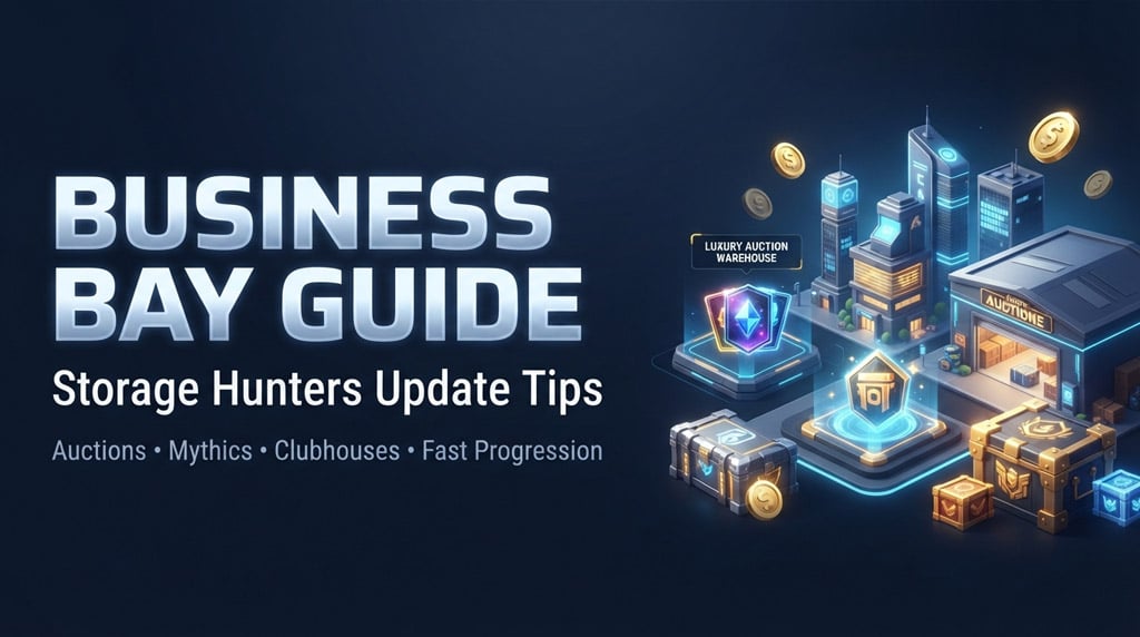 Storage Hunters Business Bay Update Guide: Fast Unlock, Auction Strategy & Best Money Tips