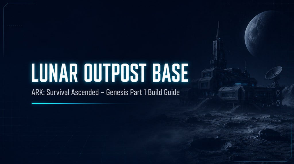 ARK Survival Ascended Genesis Lunar Outpost Base Guides