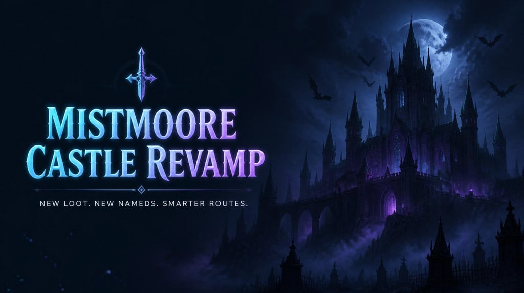 EverQuest Legends Mistmoore Castle Revamp: Complete Named Loot & Farming Route Guide