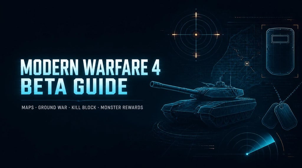 Modern Warfare 4 Beta: Maps, Ground War, Kill Block & Monster Rewards Guide