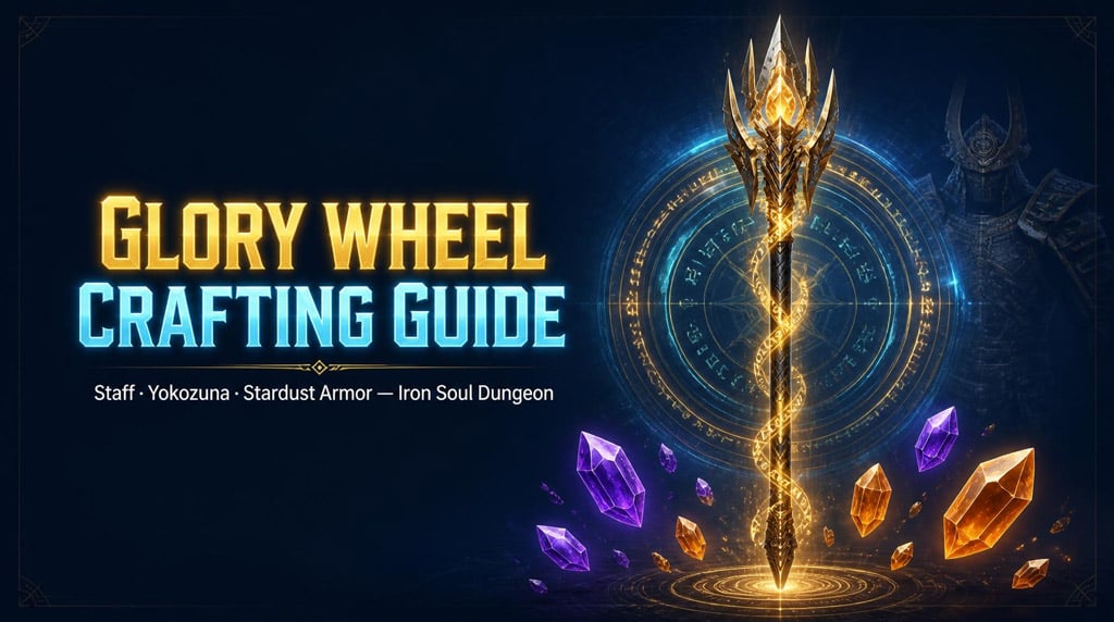 Iron Soul Dungeon Glory Wheel Staff, Yokozuna & Stardust Armor Crafting Guide