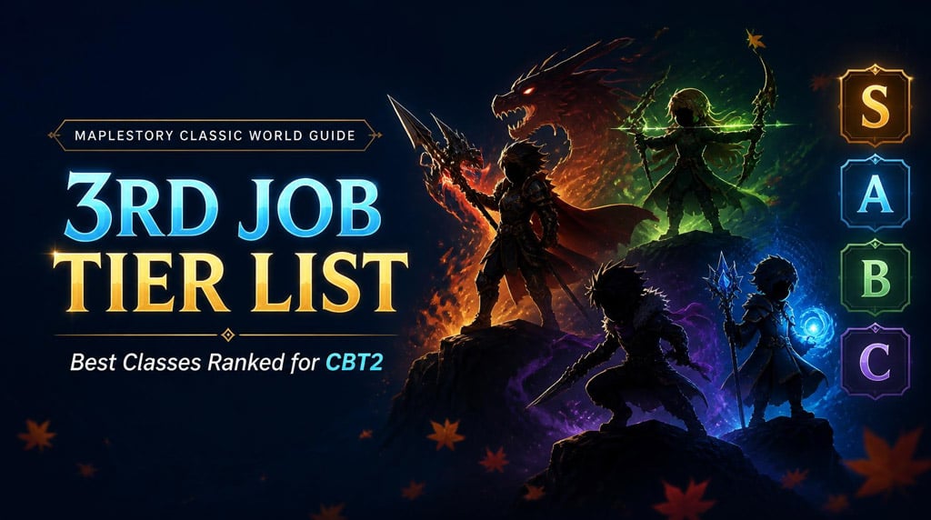 MapleStory Classic World 3rd Job Tier List: Best Classes Ranked for CBT 2