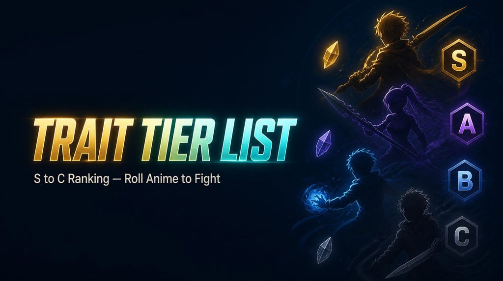 Roll Anime to Fight Traits Tier List: Best Traits to Keep, Reroll, or Chase
