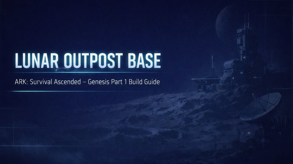 ARK Survival Ascended Genesis Lunar Outpost Base Guides