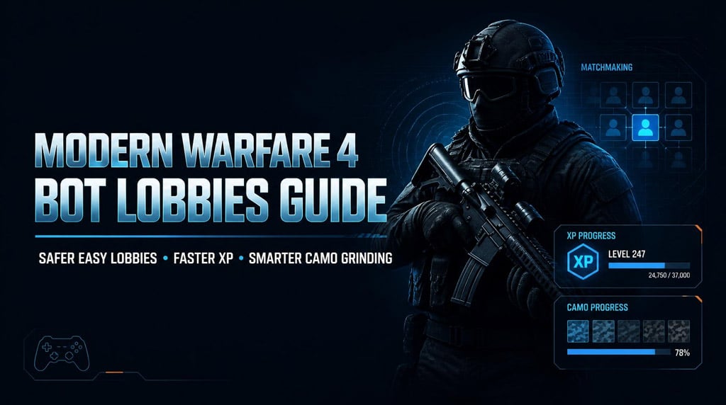 Modern Warfare 4 Bot Lobbies Guide: Safer Easy Lobbies, Faster XP, and Camo Grinding