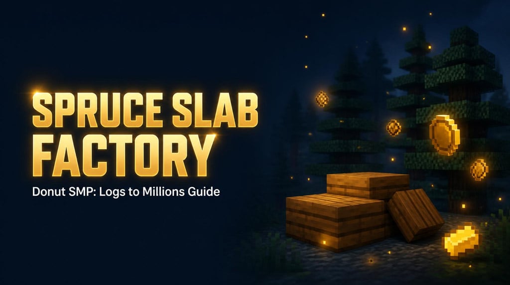 Donut SMP Spruce Slab Factory: Turn Logs Into Millions (Real Player Guide)