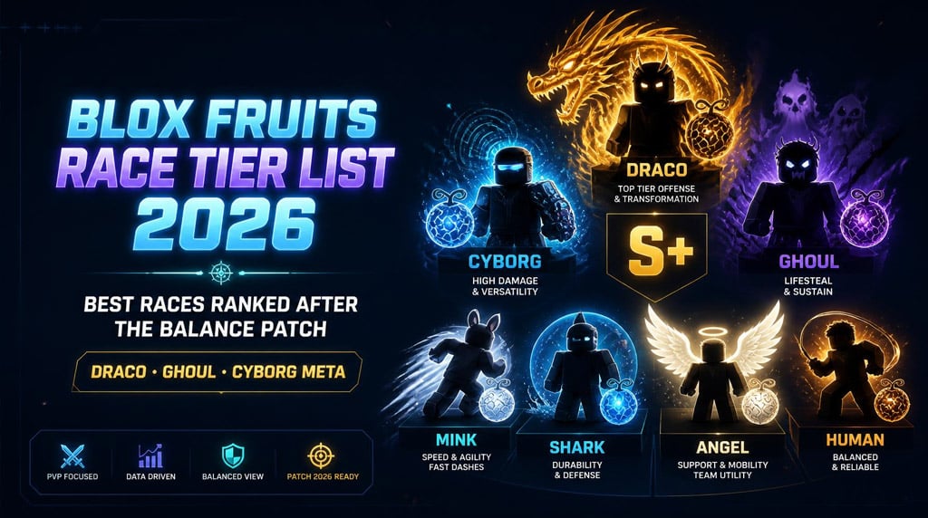Blox Fruits Race Tier List 2026: Every Race Ranked Worst to Best After the Balance Patch