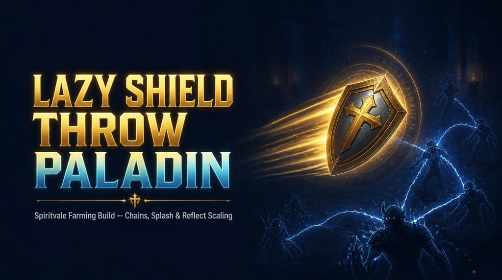 Spiritvale Lazy Shield Throw Paladin: Farming Build Guide