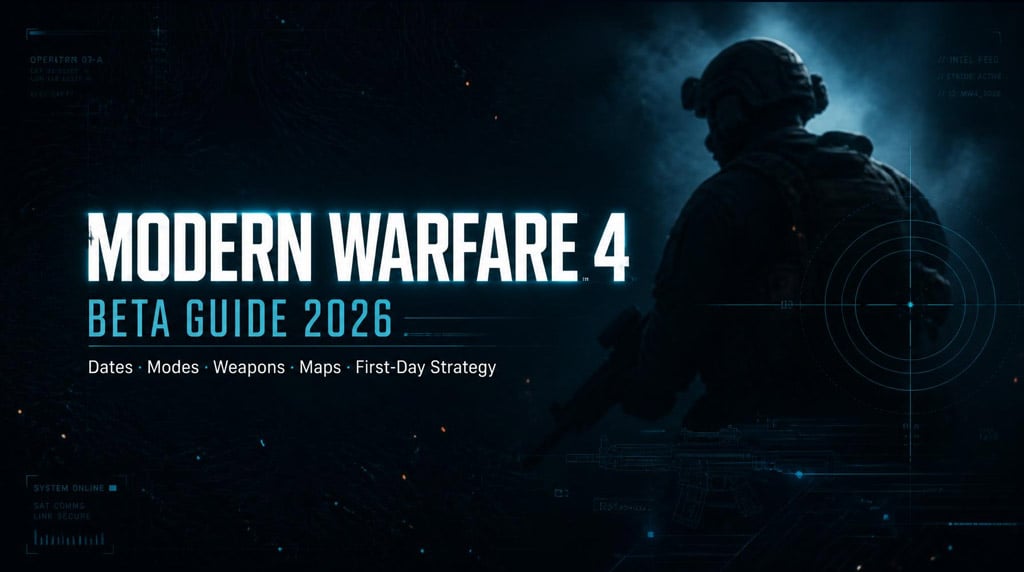 Cod Modern Warfare 4 Beta Guides: Dates, Modes, Weapons, Maps & First-Day Strategy
