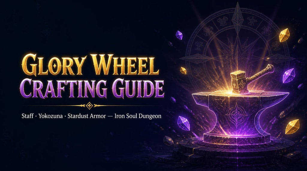 Iron Soul Dungeon Glory Wheel Crafting Guide: Staff, Yokozuna & Stardust Armor
