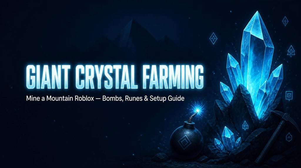 Mine a Mountain Farming Giant Crystals Fast: Best Bombs, Runes, Carry Weight