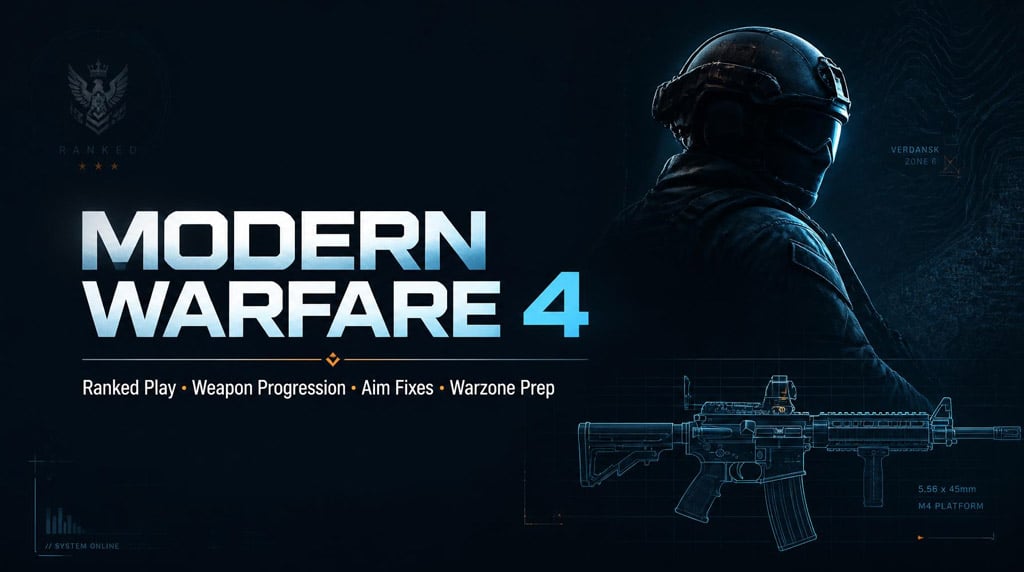 Modern Warfare 4 Gameplay: Ranked Play, Weapon Progression, Aim Fixes, Warzone Updates, and Alpha Access