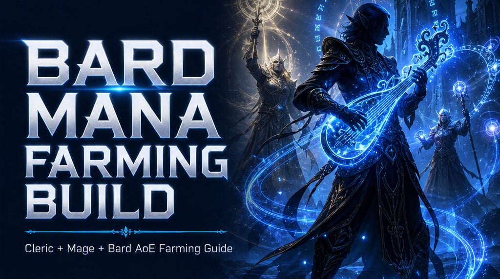 EverQuest Legends Bard Mana Farming Build Guide: Best Cleric Mage Bard Setup