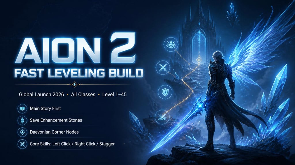Aion 2 Best Leveling Build for All Classes: Fast 1–45 Global Launch Guide