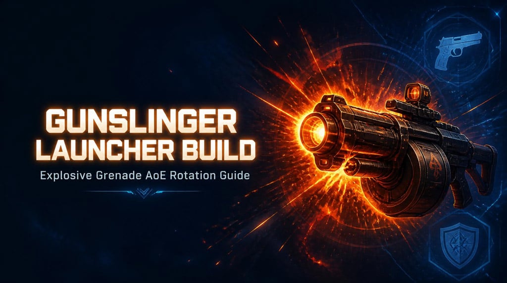 Spiritvale Gunslinger Launcher Build: Explosive Grenade AoE Rotation Guide