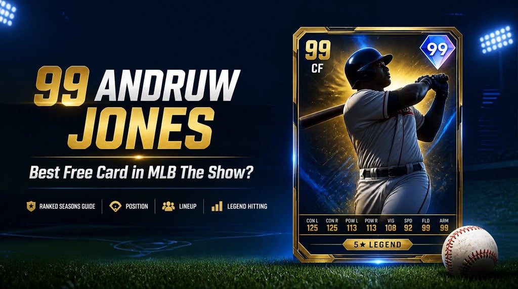 MLB The Show 26 Best Free Card 99 Andruw Jones Ranked Seasons Guide