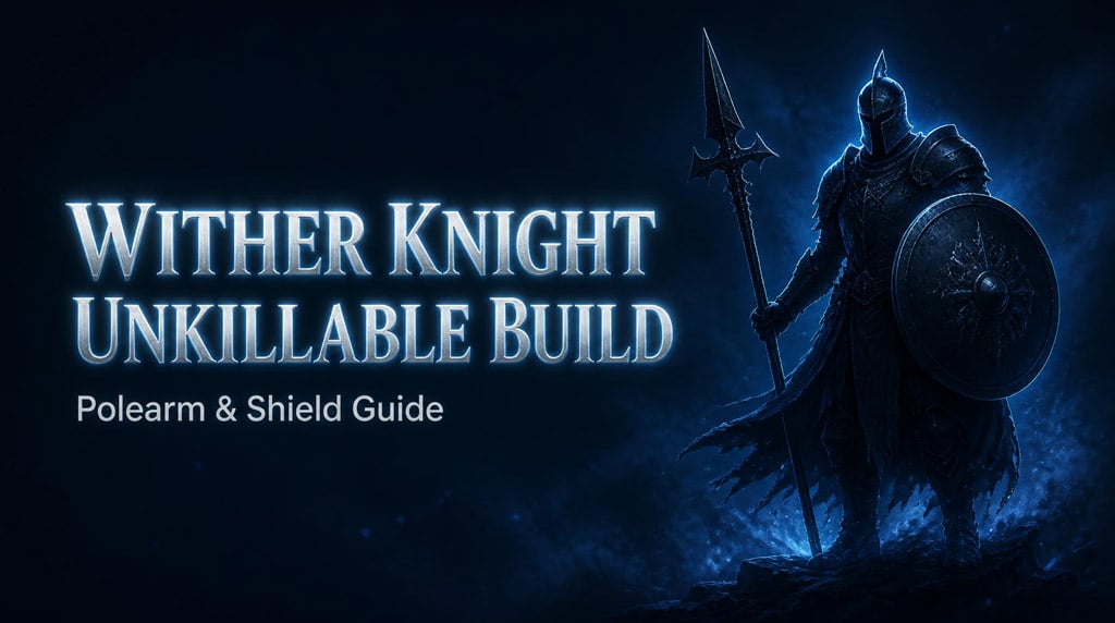 Mistfall Hunter Wither Knight Build: Unkillable Polearm & Shield Guide