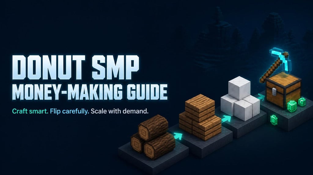 Donut SMP Best Money-Making Methods: From Zero to $100 Million Complete Beginner Guides