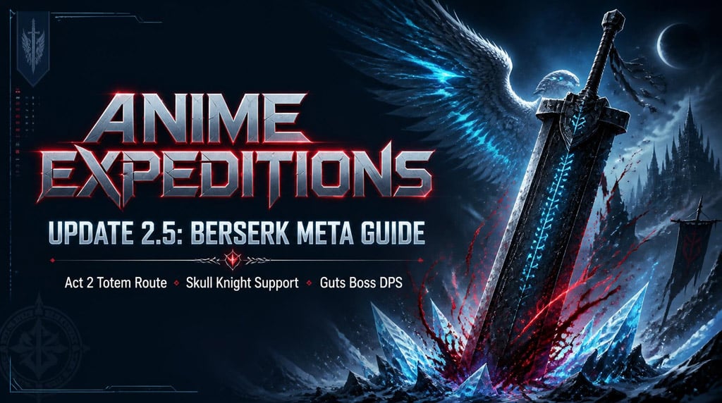 Anime Expeditions Update 2.5 Guide: Guts, Griffith, and Best Builds