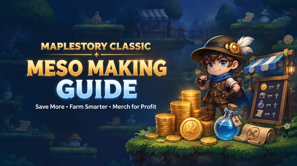  MapleStory Classic Meso Guide: Farm, Save, and Merch for Fast Profit
