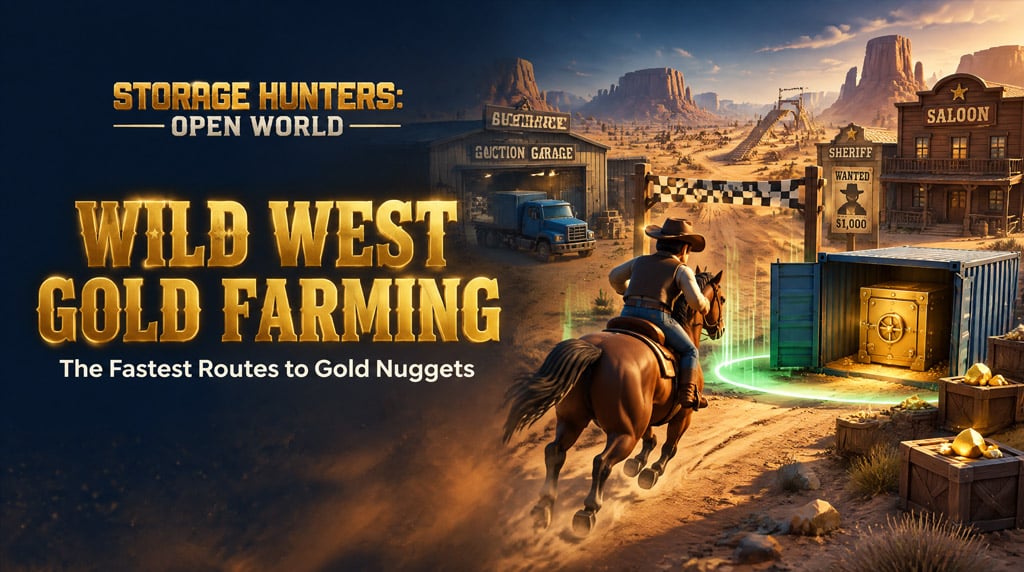 Storage Hunters: Open World Wild West Event Guide: Fastest Gold Nugget Farming Route Storage Hunters: Open World Wild West Event Guide: Fastest Gold Nugget Farming Route