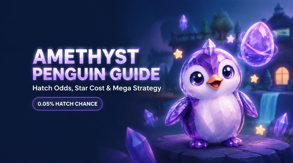 Adopt Me Amethyst Penguin: Hatch Odds, Real Star Cost & Trade Guide