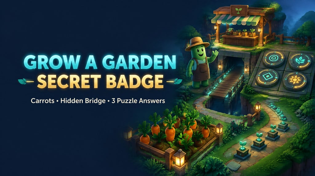 Grow a Garden Secret Badge Walkthrough: Carrot Weight & Puzzle Guide
